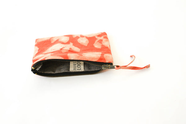Gift Set: Orange Leaf Zipper Pouch