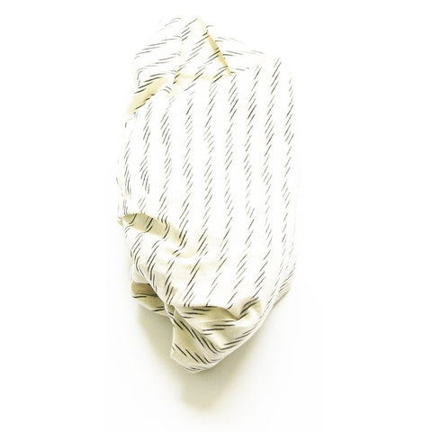 White Zebra Stripe Wrap Cotton Ikat Woven  Baby Swaddle
