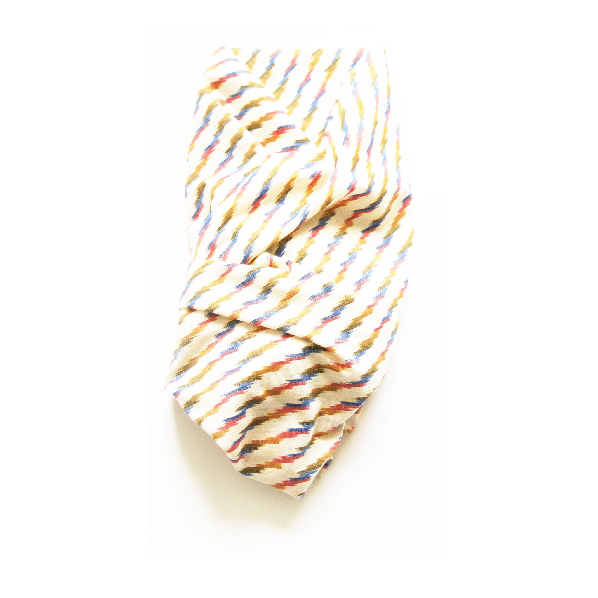 Multi Color Stripe Cotton Ikat Woven Baby Swaddle