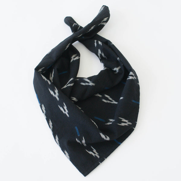 Black Ikat Bandana