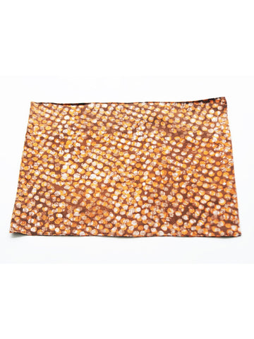 SOLD OUT SALE Cotton Cloth Placemat Orange Dot Batik Block Print
