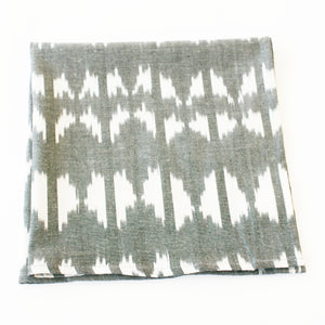 Grey Ikat Triangle Cloth Dinner Napkin Set of 4