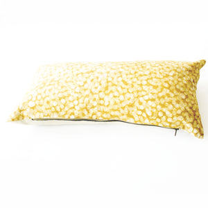 Gold Maize Dot Lumbar Toss Pillow