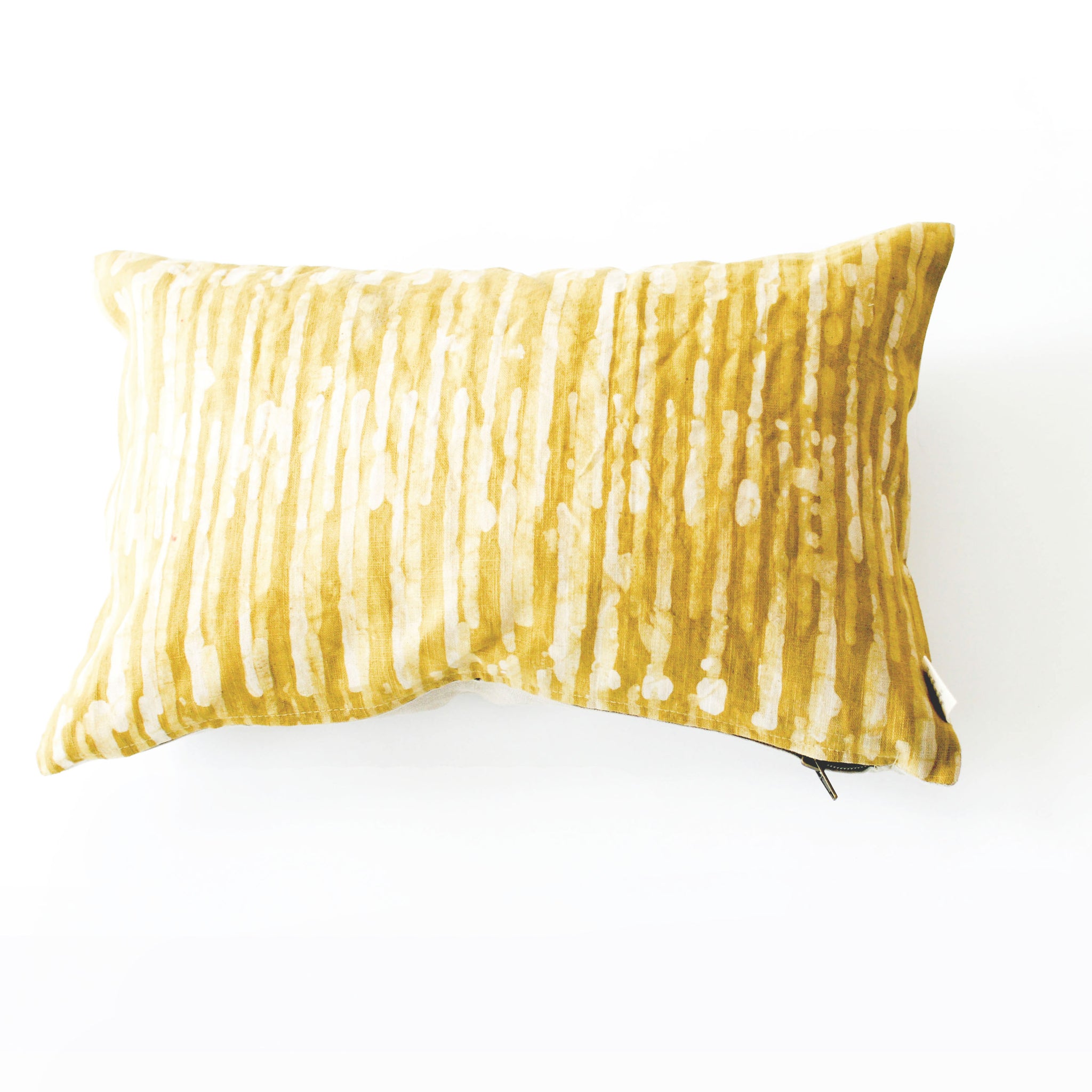Linen Pillow Cover Maize Thin Stripe