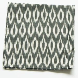 Grey Oval Dinner Napkins Set of 2