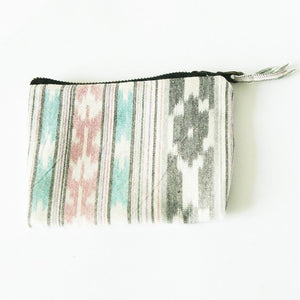 Ikat Zipper Pouch Coin Purse - Wallet